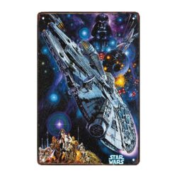 millenium falcon metal plate