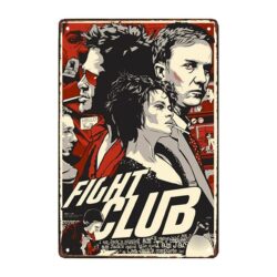 metal fight club plaque