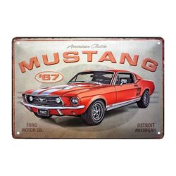 metal plate ford mustang
