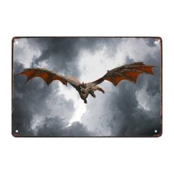 metal plate game of thrones dragon