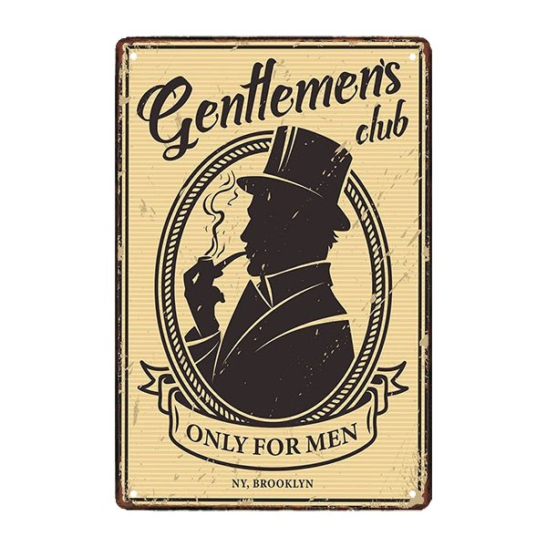 gentleman metal plate gentleman metal plate
