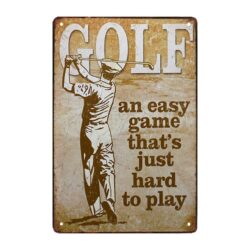 metal golf plate
