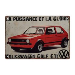 plate metal golf gti