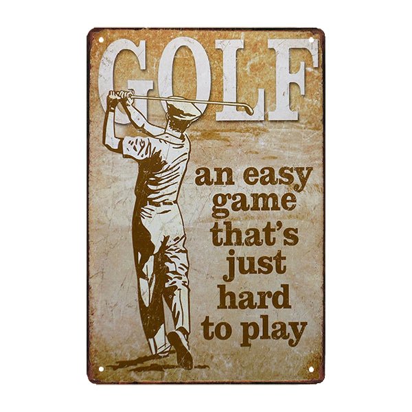 metal golf plate metal golf plate