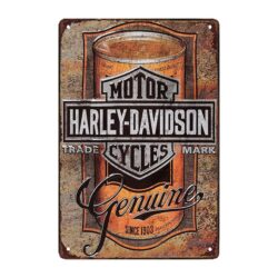 harley davidson metal plate