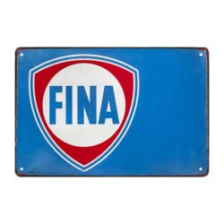 old fina advertising plate