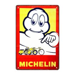 old michelin advertising plate