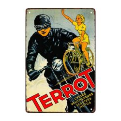 old moto terrot advertising plate