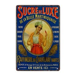 old luxury sugar advertising plate