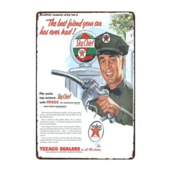 old texaco advertising plate