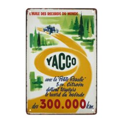 old yacco advertising plate