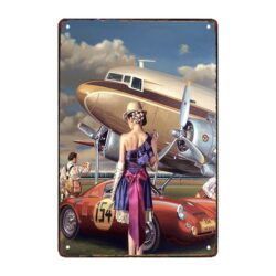 airplane advertising plaque