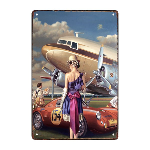 airplane advertising plaque airplane advertising plaque