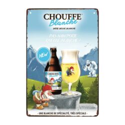advertising plate beer belge chouffe
