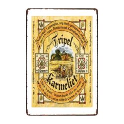advertising plate beer karmeliet