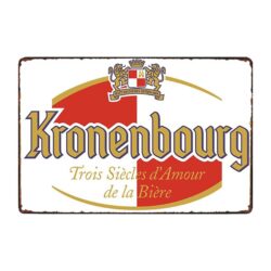 advertising plate beer kronenbourg