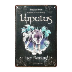 beer lupulus advertising plate