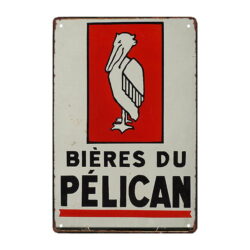 pelican beer advertising plate