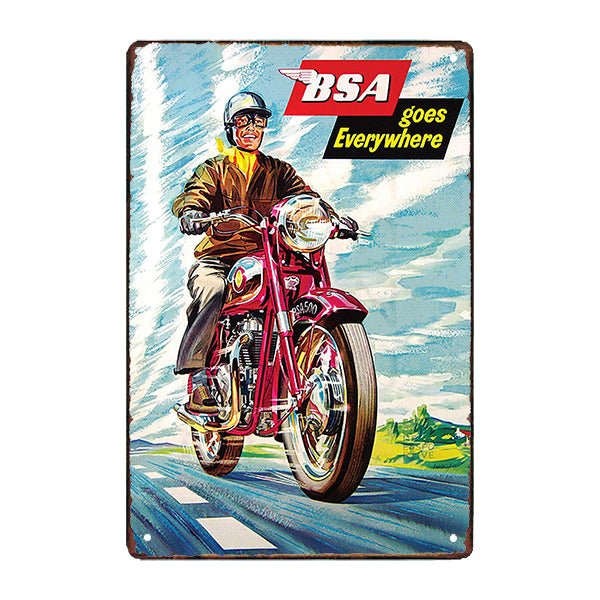 bsa advertising plate bsa advertising plate