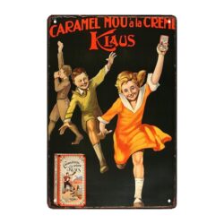 caramel advertising plate