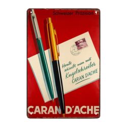 advertising plaque caran dache