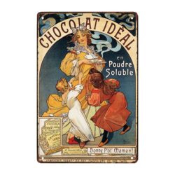 ideal chocolate advertising plate