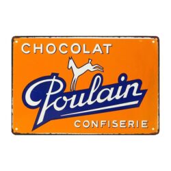 chocolate foal advertising plate
