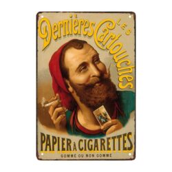 old cigarette advertising plate