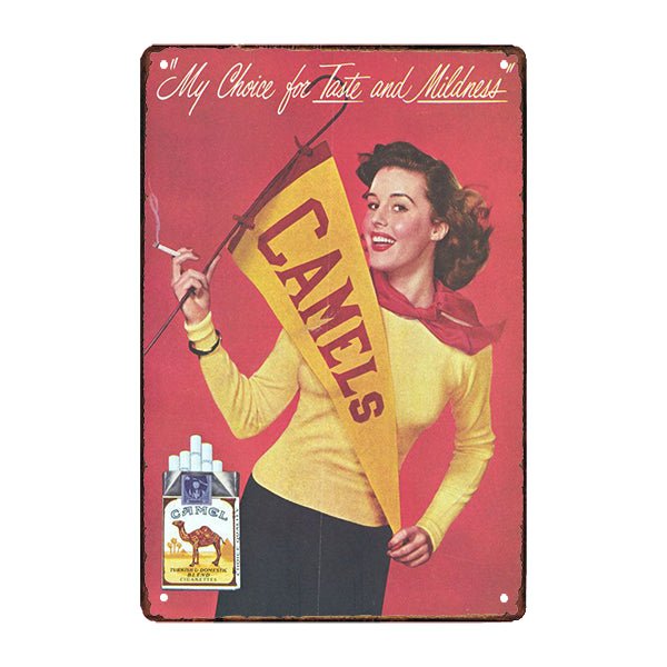 advertising plate cigarettes camel en tole advertising plate cigarettes camel en tole