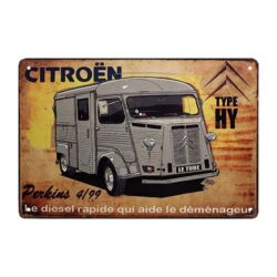 citroen advertising plate with bus