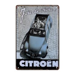 advertising plate citroen vintage