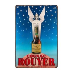 advertising plate cognac rouyer