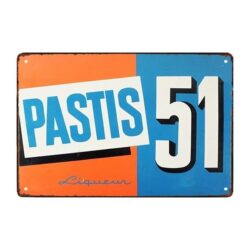 advertising plate cuisine pastis 51