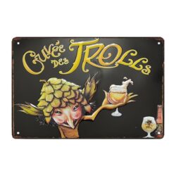 advertising plate cuvee des trolls