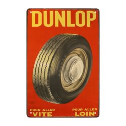 dunlop advertising plaque