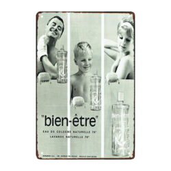 advertising plate eau de cologne well being