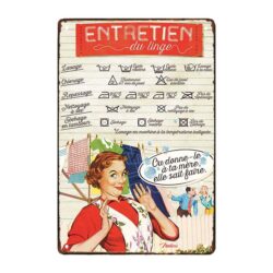 advertising plaque laundry maintenance