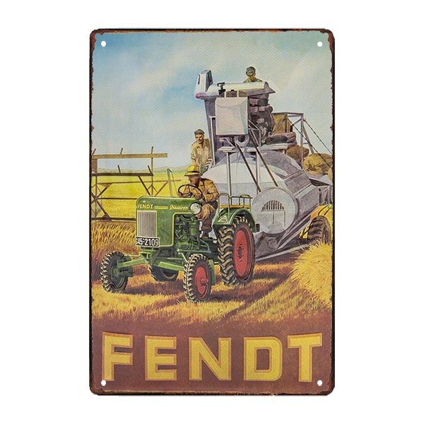 fendt advertising plate fendt advertising plate