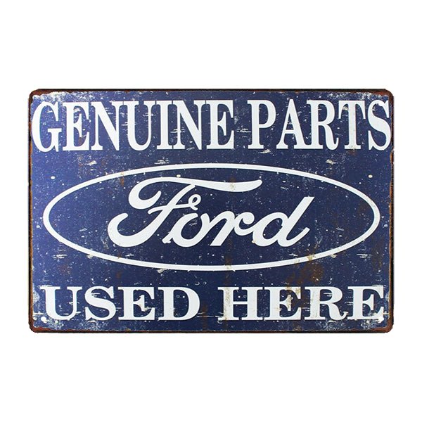 advertising plate ford genuine parts used here advertising plate ford genuine parts used here