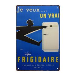 refrigerator advertising plate