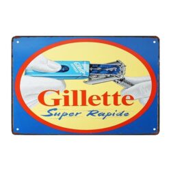 gillette advertising plaque