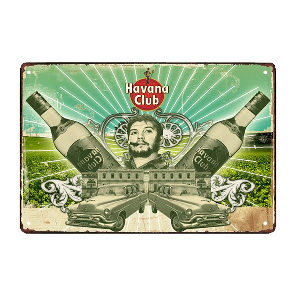 havana club advertising plaque havana club advertising plaque