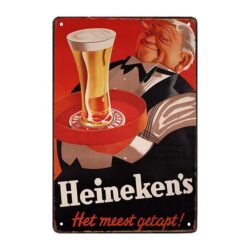 heineken advertising plaque