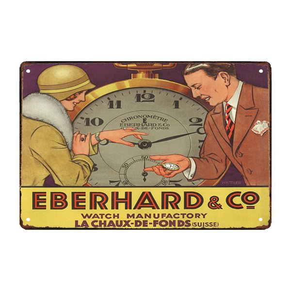 watchmaking advertising plate watchmaking advertising plate