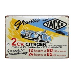 automobile oil advertising plate