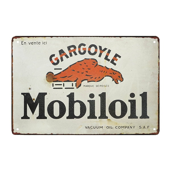 advertising plate automobile oil gargoyle advertising plate automobile oil gargoyle