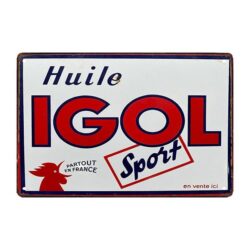 advertising plaque igol
