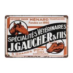 advertising plate j left handed son