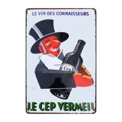 advertising plaque le cep vermeil