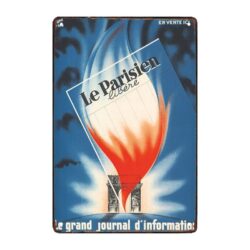 advertising plate le parisien libere